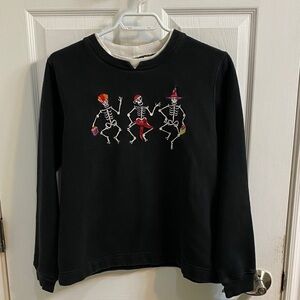 White Stag Vintage Halloween Day of the Dead Sweatshirt Women’s Size Medium